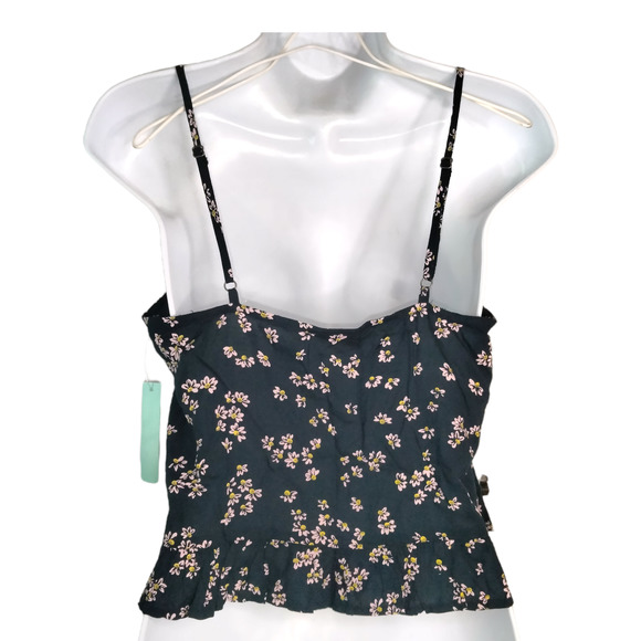 ABOUND Women's Tank Top Blouse Pink Floral Moxie Sleeveless Navy Size M NWT - Picture 4 of 8